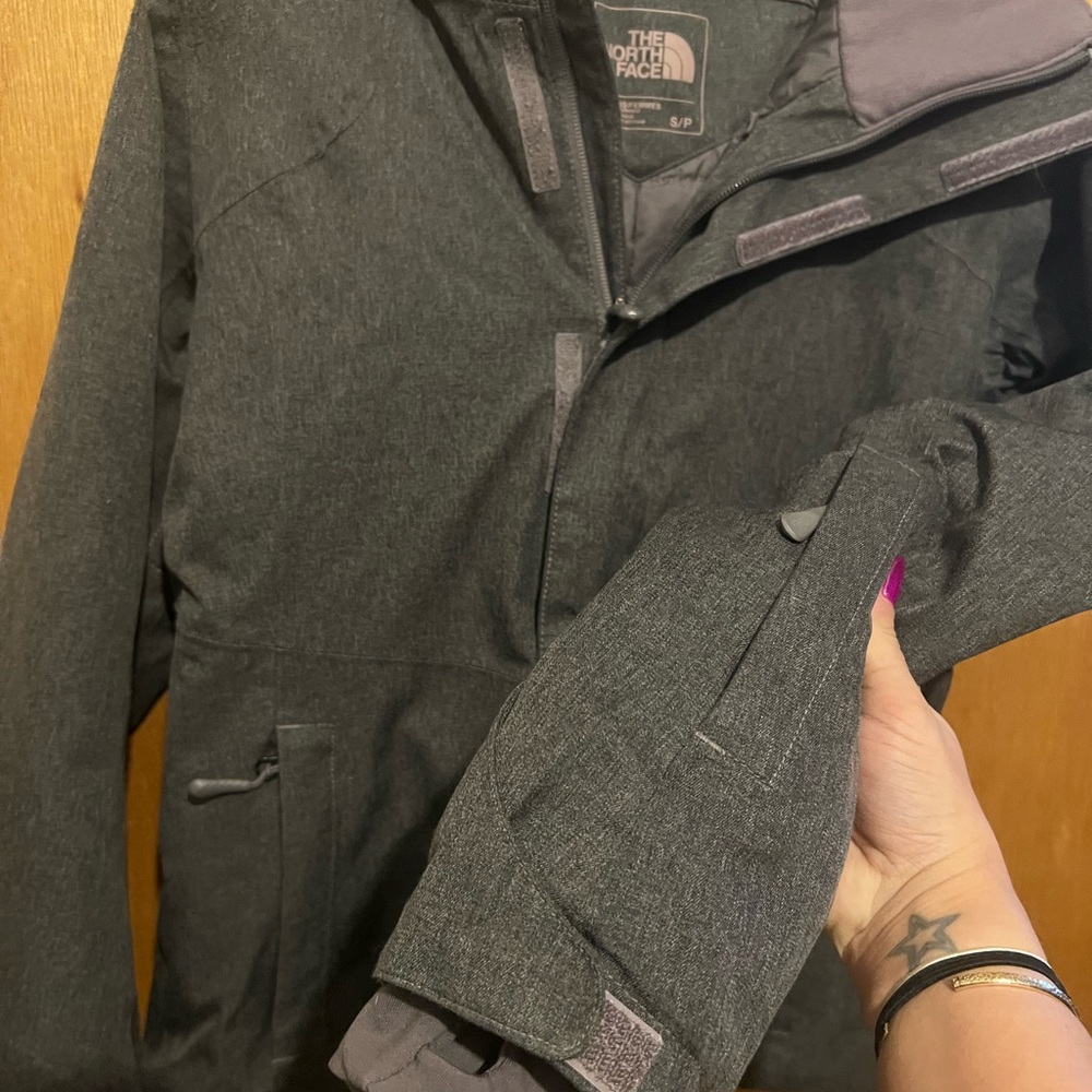 Northface Jacket, Size S, Grey with Dark Purple tint.